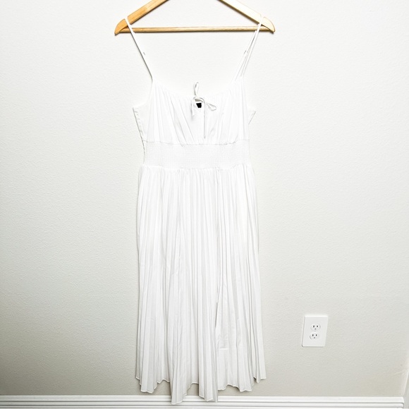 J. Crew White Midi Dress 10 - Picture 3 of 10